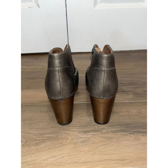 Dansko Women's Peep-Toe Heels in Metallic Brown - Picture 3 of 11